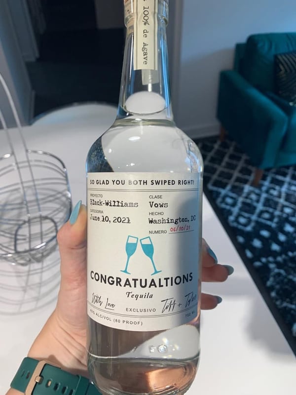 Personalized Tequila Labels for Birthdays and Weddings