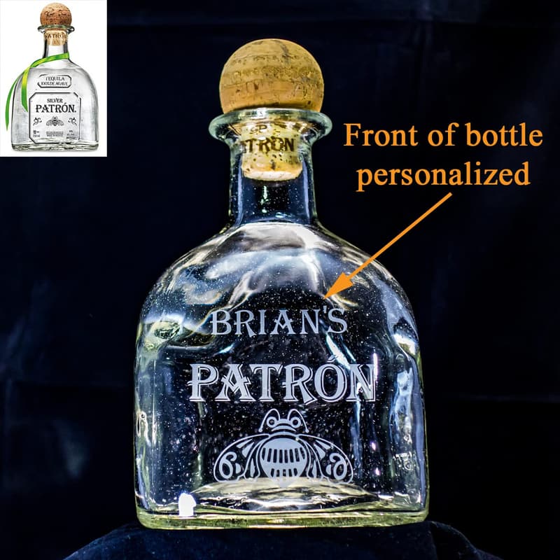 Personalized Engraved Patron Tequila Decanter