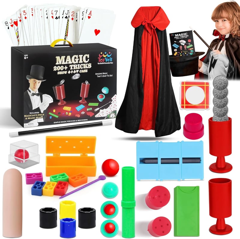 Magic Kit for Kids Ages 5+ - 200+ Fun Tricks and Instructions