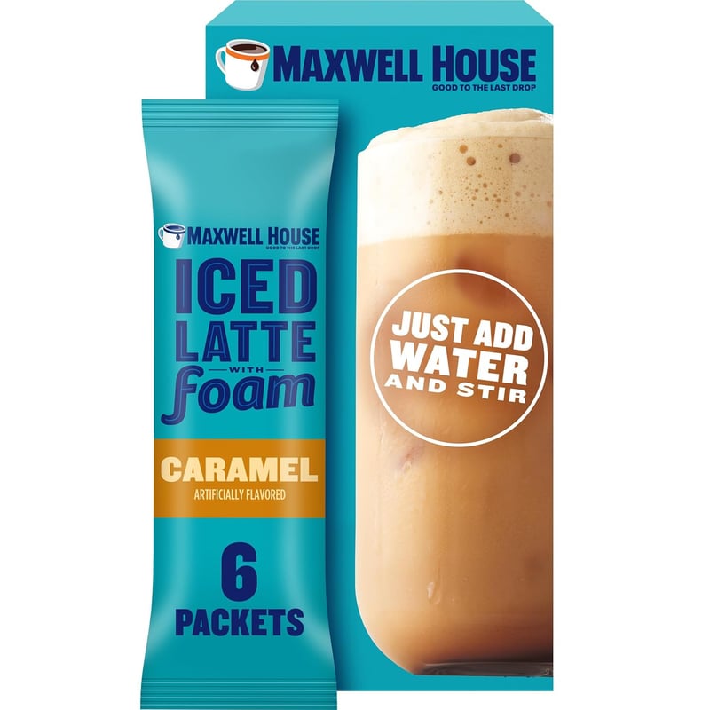 Iced Caramel Latte Drink Mix, 6 Packets, 5.82 oz Total