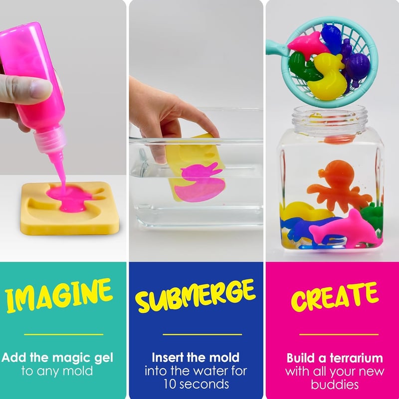 DIY Aqua Fairy Water Gel Craft Kit for Kids Ages 5-9
