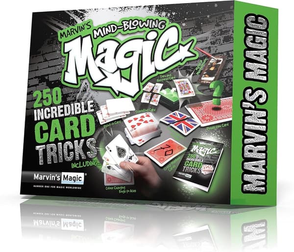 Ultimate 250 Card Tricks Set for Ages 8+ with Illustrated Guide