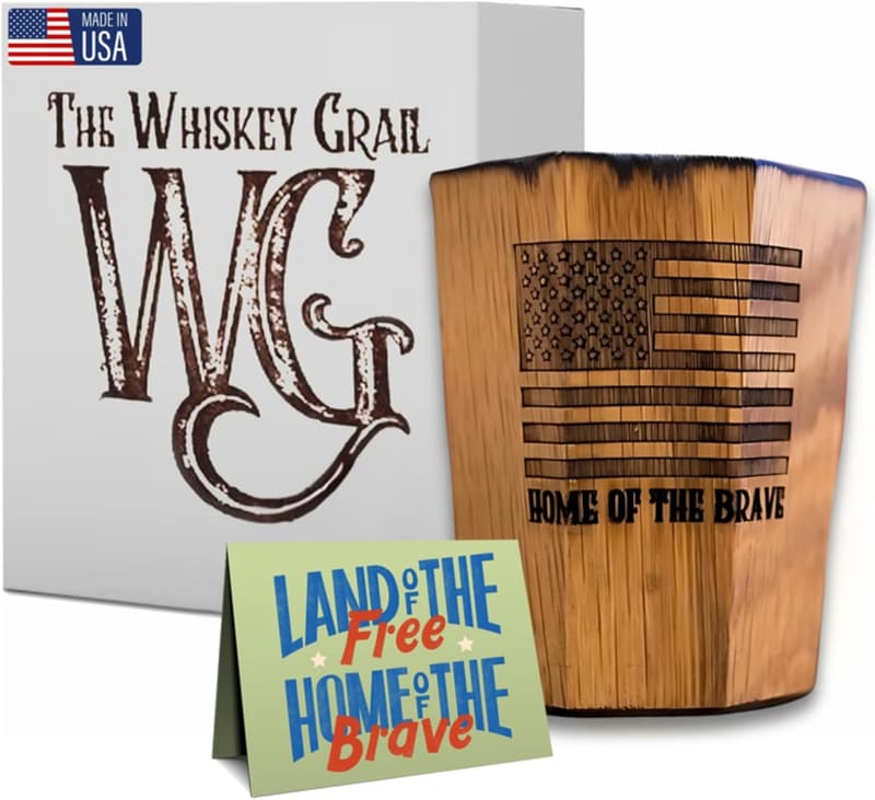 Artisan Charred Oak Whiskey Cup for Bourbon Lovers