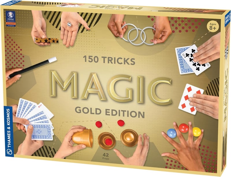 Gold Edition Magic Playset with 150 Tricks & 42 Props for Kids 8+
