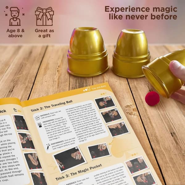 Gold Edition Magic Playset with 150 Tricks & 42 Props for Kids 8+