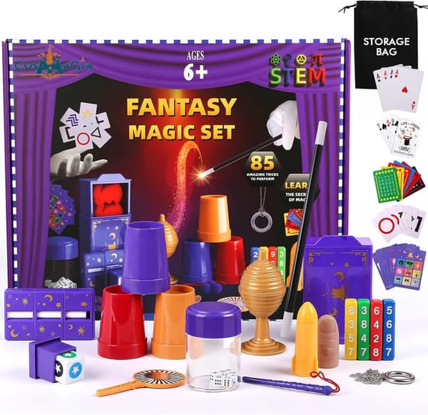 Fantasy Magic Tricks Set for Kids with Wand & Video Instructions