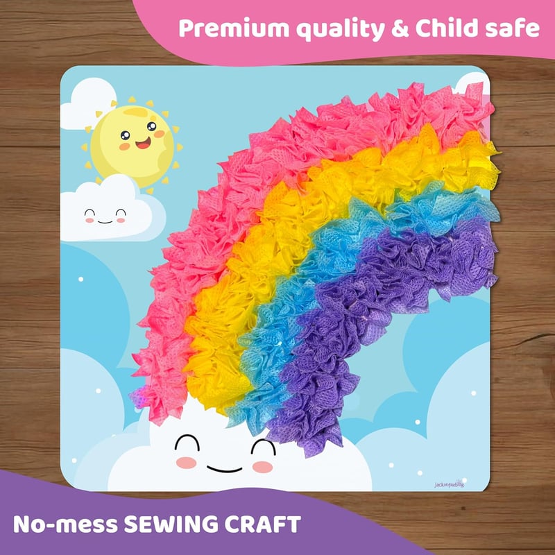 Mess-Free DIY Sewing Art - Unicorn & Mermaid Kits for Kids