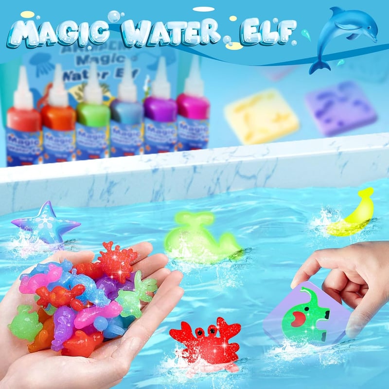 Aqua Fairy Water Gel Kit for Kids - 20 Colors DIY Craft Set