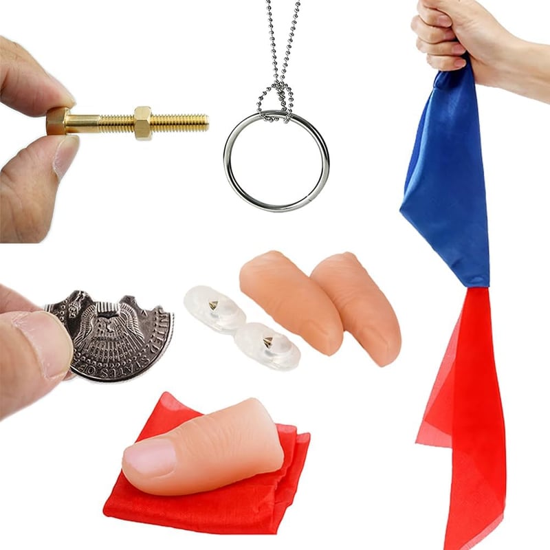 Magic Tricks Kit with 6 Classic Tricks for Beginners