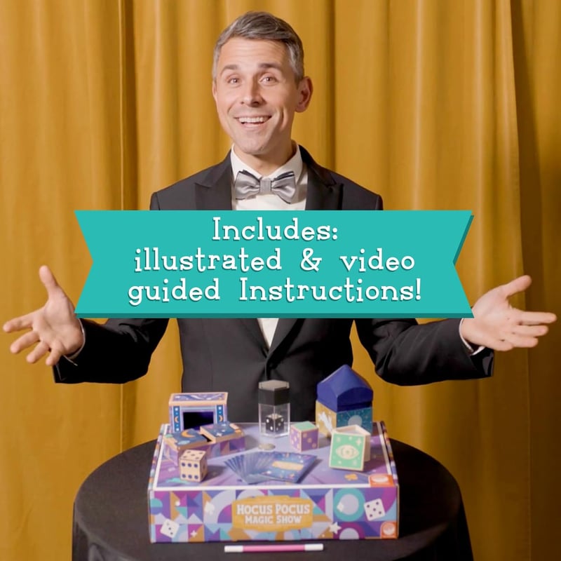 Kids' Magic Show Kit - 25+ Tricks with Videos