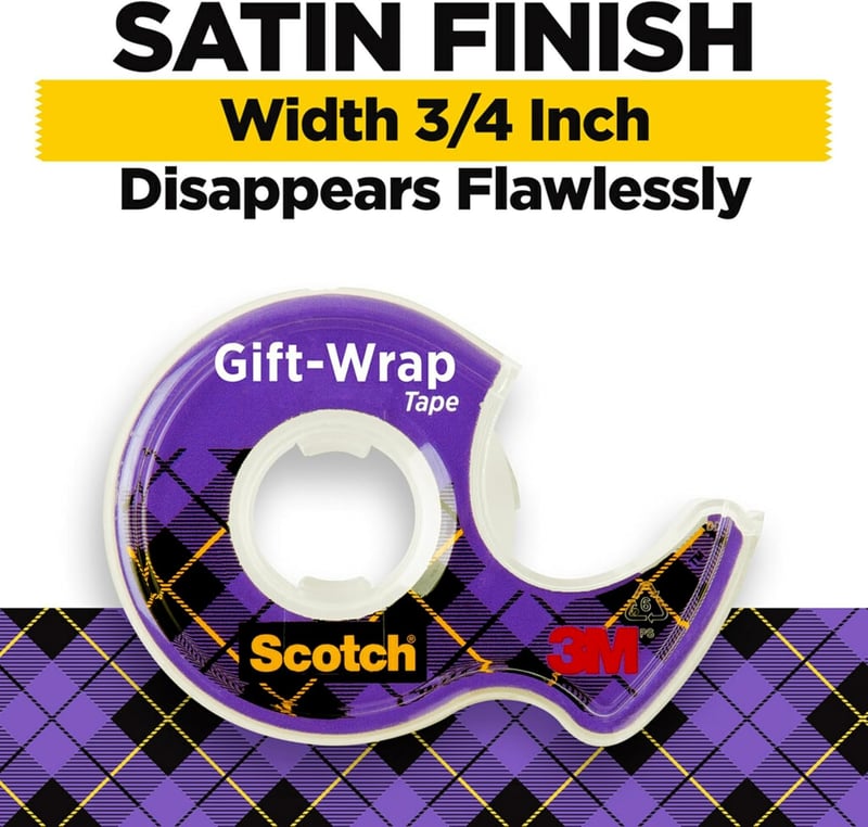 Invisible Scotch Gift Wrap Tape - 3/4 in. x 600 in. (2 Rolls)