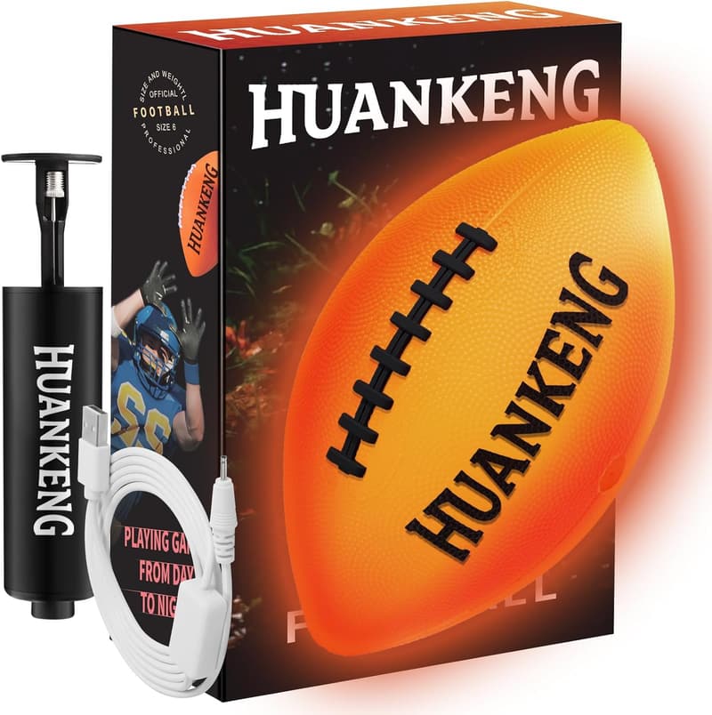 Glow-in-the-Dark Football for Boys Ages 6-15 - Birthday Gift