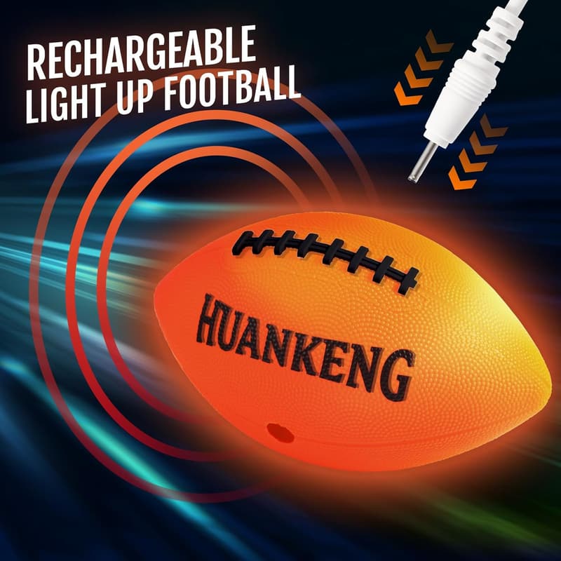 Glow-in-the-Dark Football for Boys Ages 6-15 - Birthday Gift