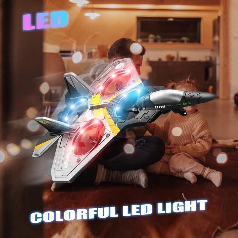 Remote Control Foam Fighter Jet - 360° Flip Stunt Toy for Kids