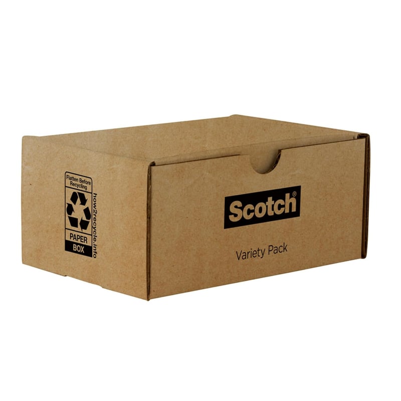 Assorted Scotch Tape Variety Pack - 6 Rolls of Magic & Double-Sided