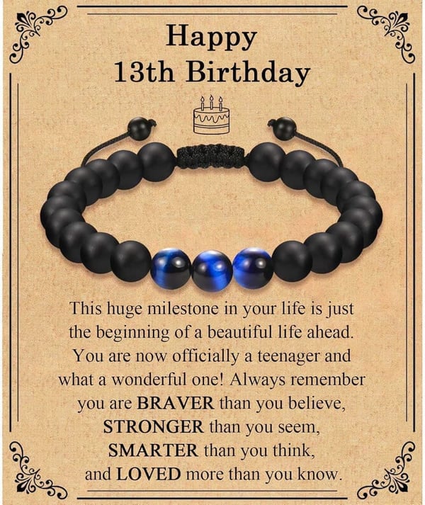 Birthday Bracelet Gift for Men and Boys (Ages 13-60)