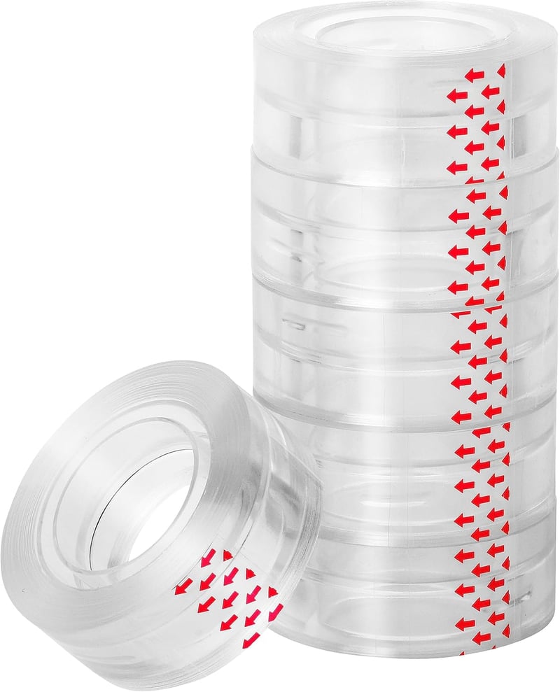 Gift Wrap Tape, 6-Pack, Clear Invisible Wrapping Tape