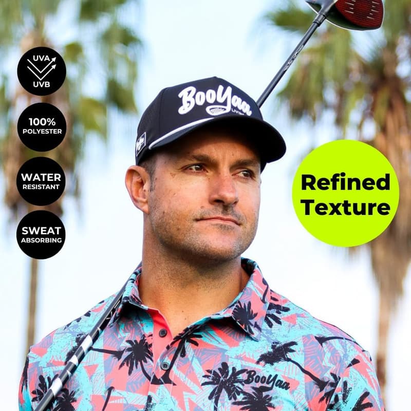 Men's Golf Hat | Breathable UVA/UVB Protection | Snapback