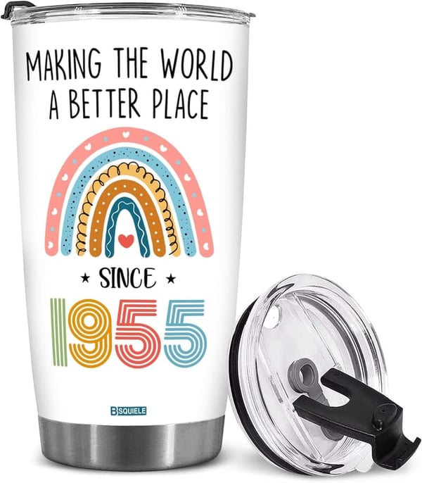70th Birthday Tumbler - Making The World Since 1955, 20 oz