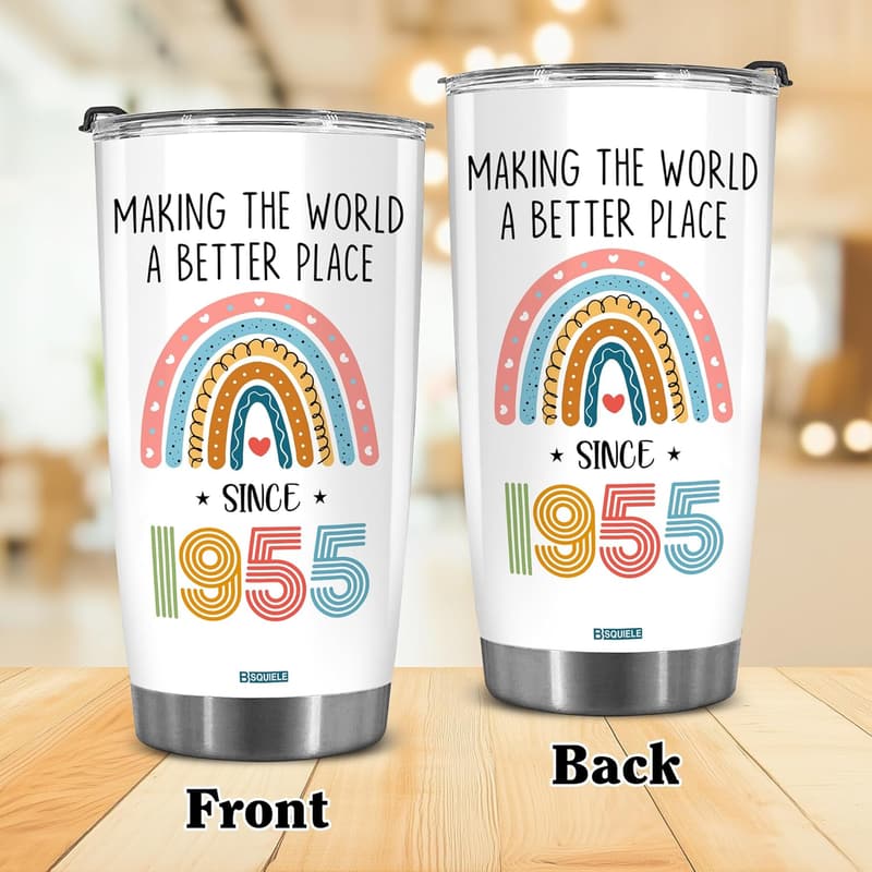 70th Birthday Tumbler - Making The World Since 1955, 20 oz