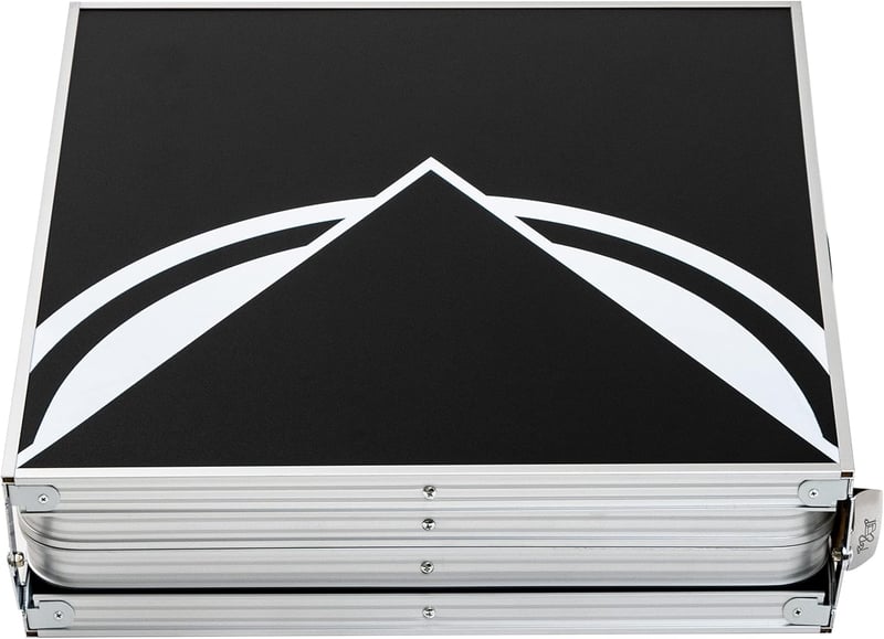 Portable 8' Beer Pong Table with Carrying Handles (Black)