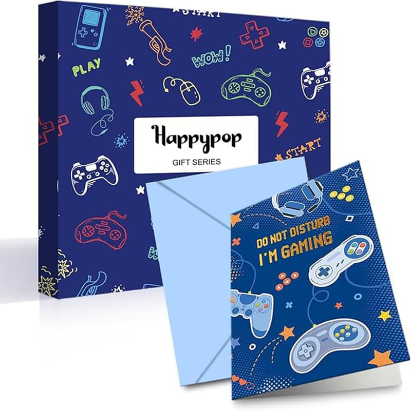 Gamer Gifts: Video Game Socks & Greeting Card for Teens