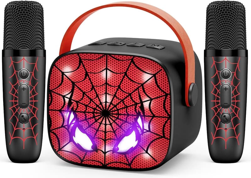 Kids' Birthday Karaoke Machine with Bluetooth & Microphones
