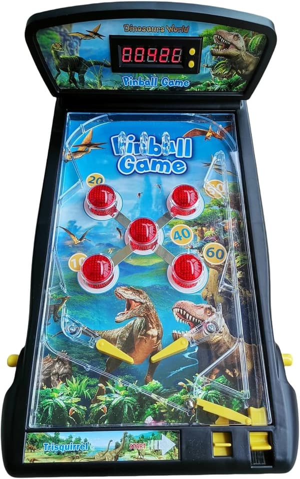 Dinosaurs Electronic Pinball Game for Kids & Adults