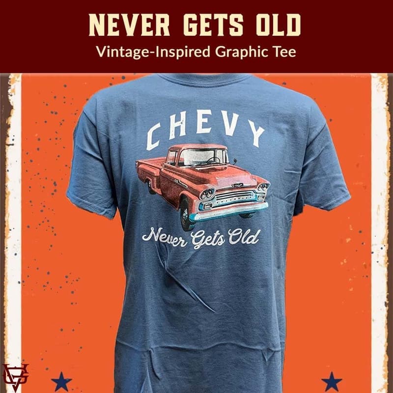 Antique Truck Guys Gift: Vintage Chevy Graphic T-Shirt