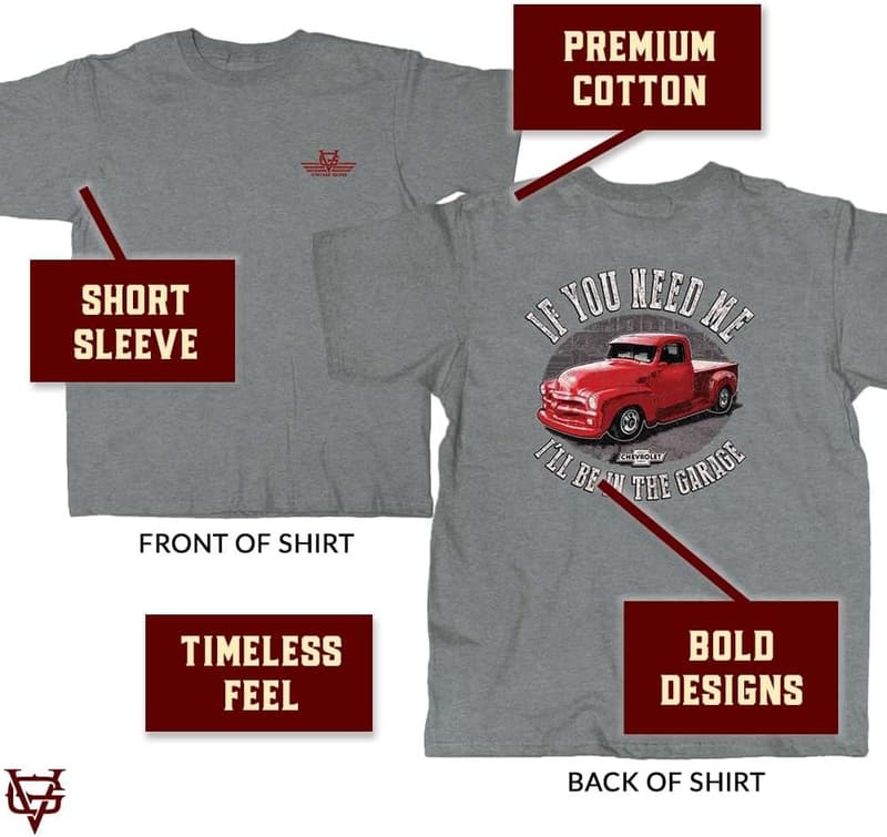 Chevy Garage Men's Graphic Tee - Vintage Truck Enthusiast Gift