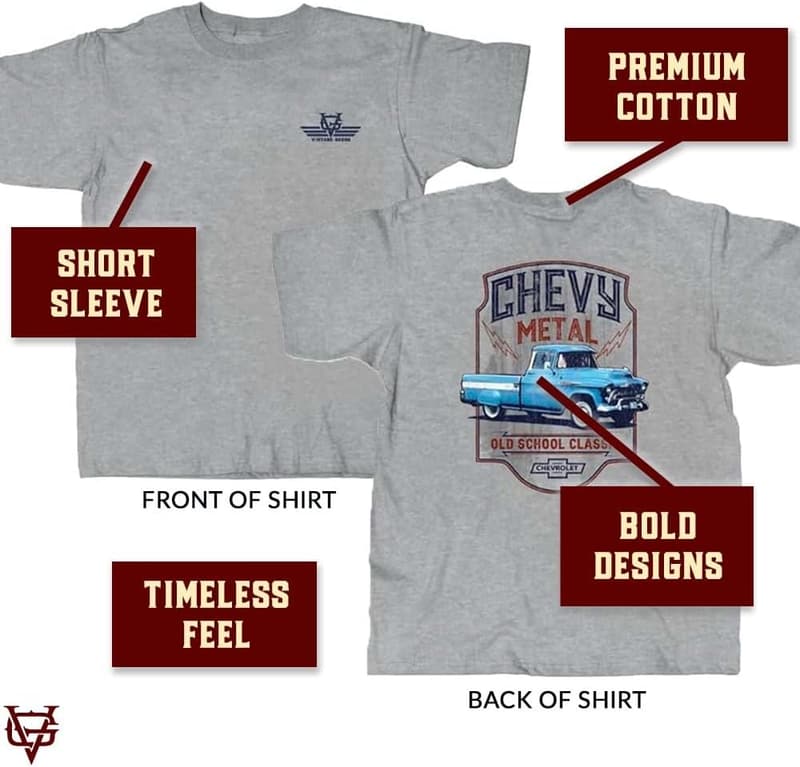 Chevy Metal Men's Graphic T-Shirt - Vintage Style Gift for Him