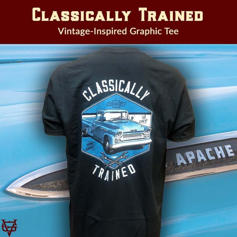 Chevy Graphic T-Shirt for Antique Truck Enthusiasts