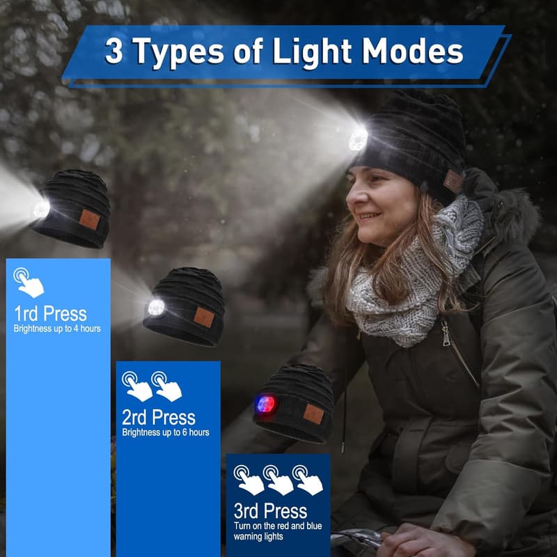 Bluetooth Beanie for Men - Unique Christmas Gift Gadget