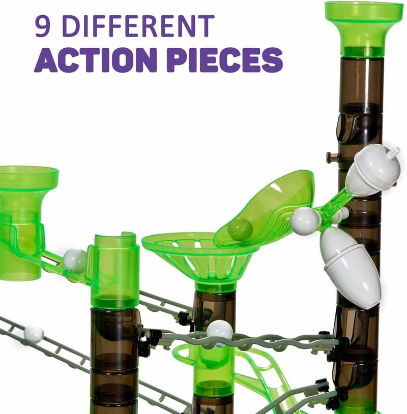 STEM Marble Run Set for Kids 8+, 625 Pieces with Instructions