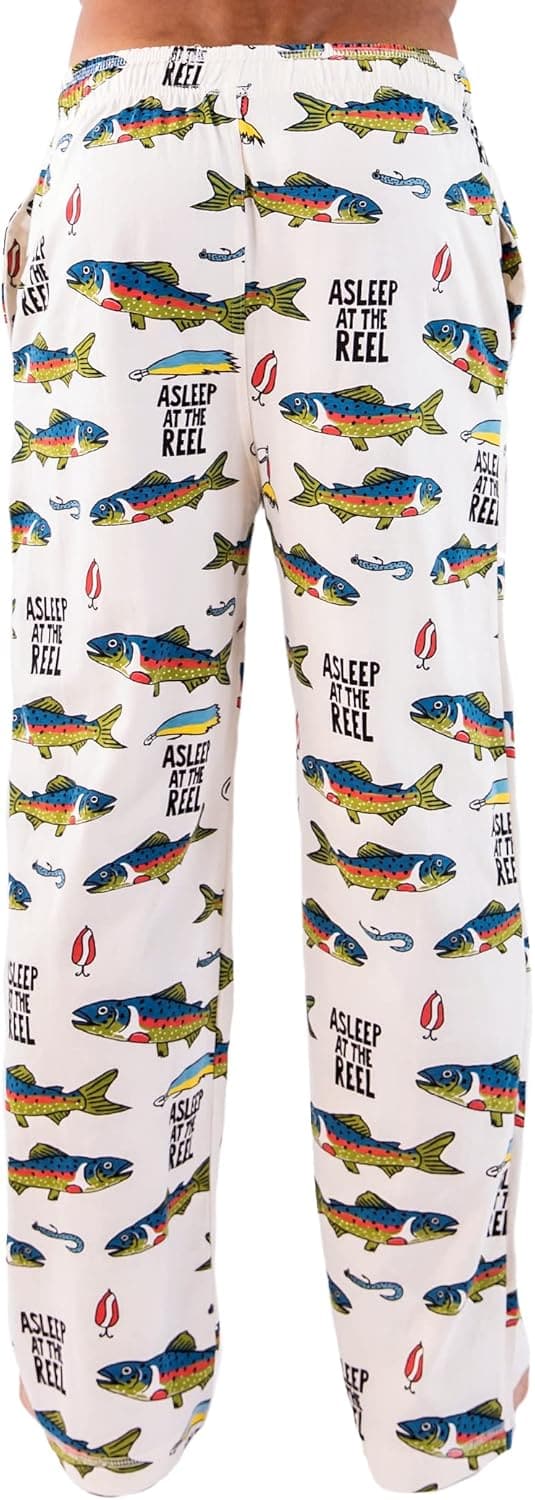 Men's Fishing Pajama Pants - Funny Ocean Lounge Wear