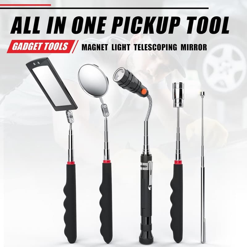 Telescoping Magnetic Pickup Tool Set for Father's Day