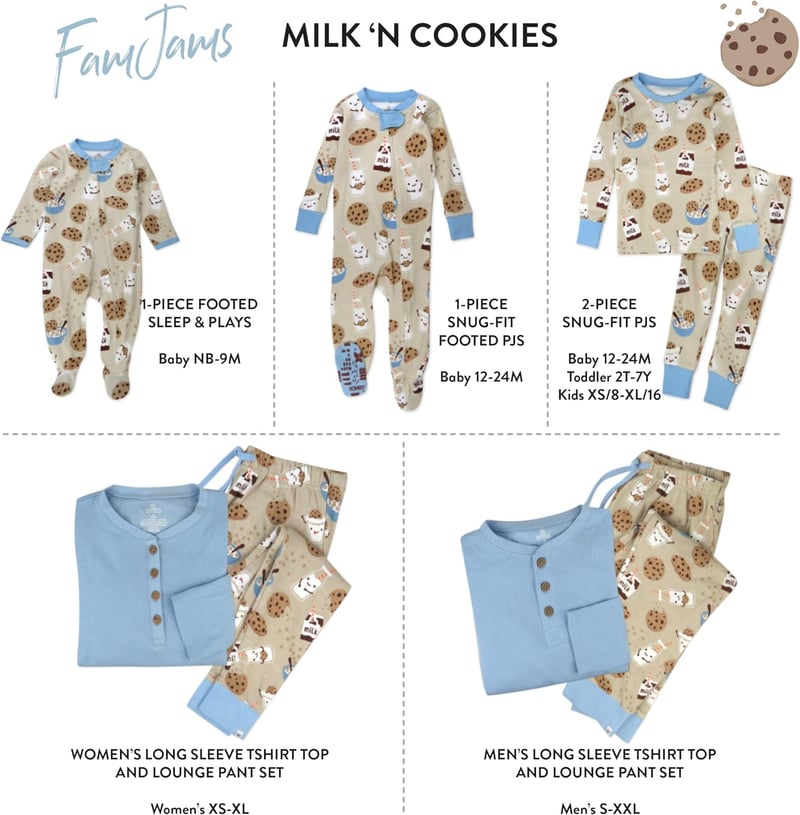 Organic Cotton Family Matching Movie Pajamas for All Ages