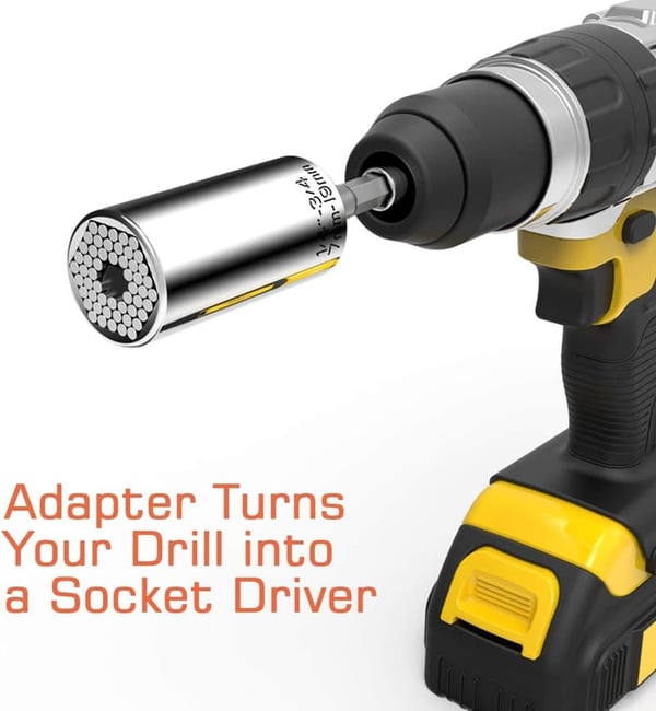 Universal Socket Adapter for Wrench - Fits 1/4'' to 3/4''