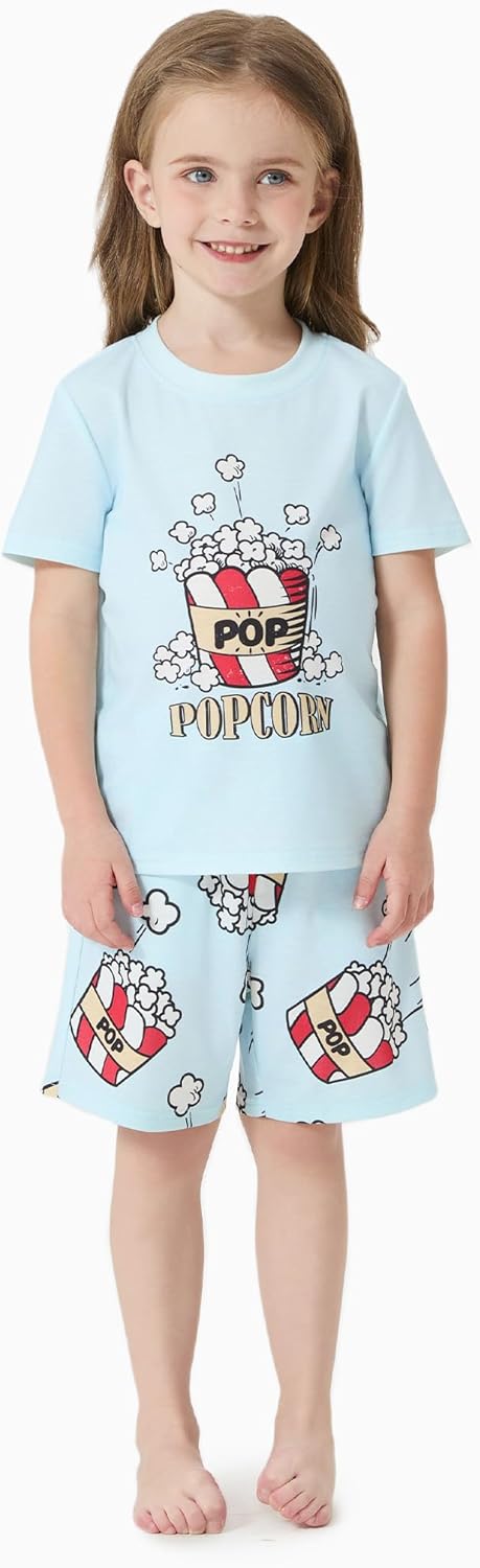 Family Matching Cartoon Print Pajamas Set for Mom & Kids