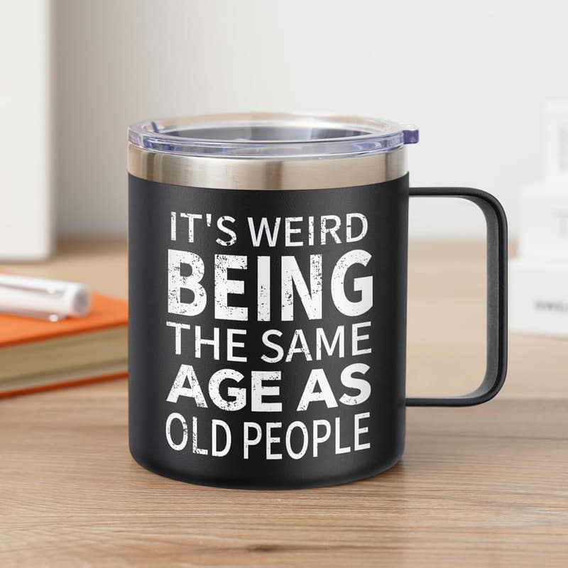 Funny Coffee Mug for Dad - 14oz Father's Day Gift, Black