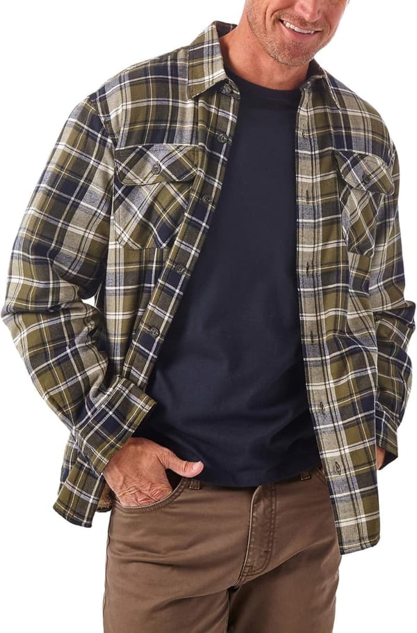 Men's Sherpa-Lined Shirt Jacket by Wrangler Authentics