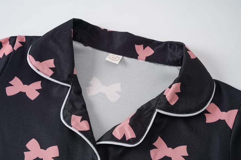 Girls 3-Piece Button Down Pajama Set with Pockets