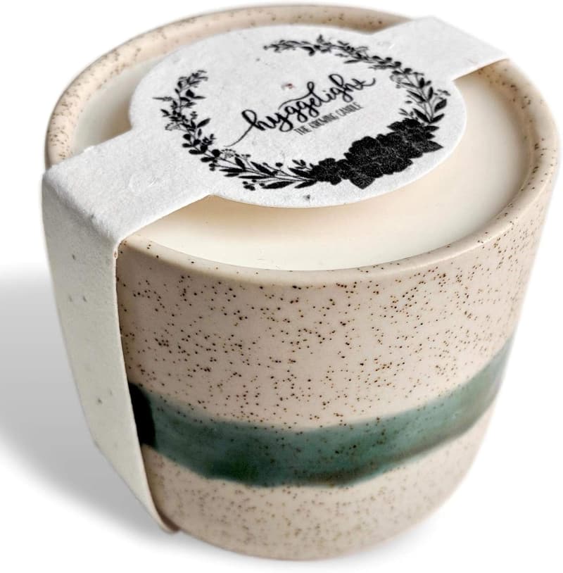 Lavender Scented Growing Candle - 100% Soy Wax Aromatherapy Gift
