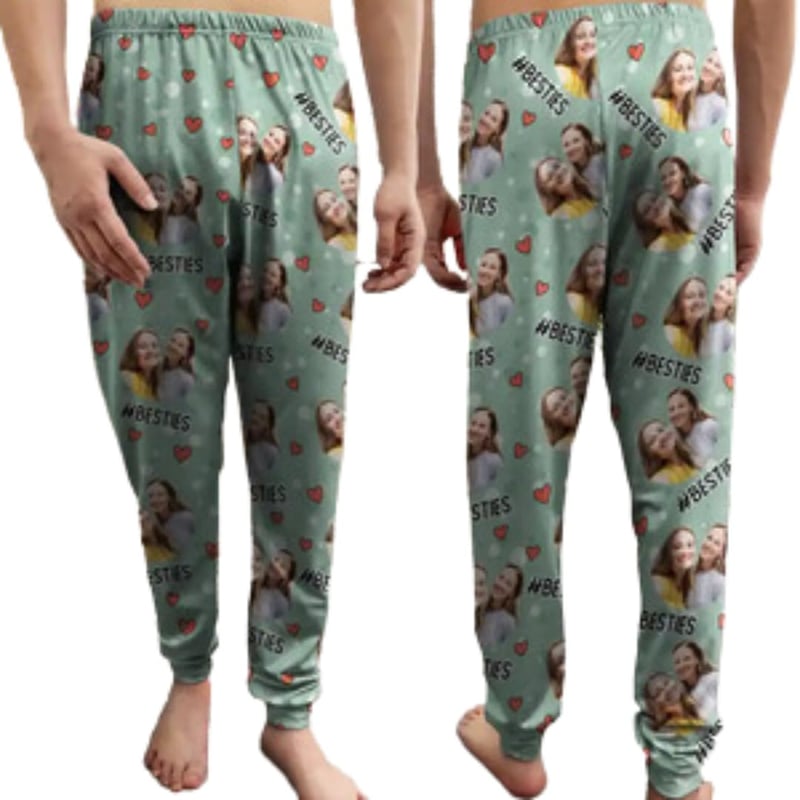 Personalized Hashtag Pajama Pants for Best Friends