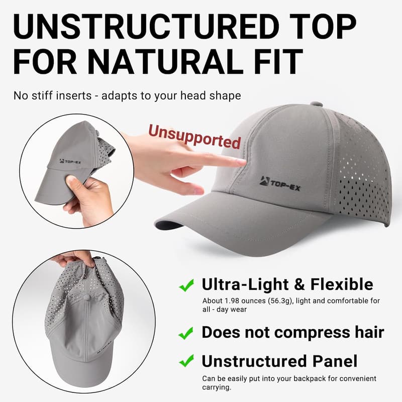 Men's Oversized Quick-Dry Breathable Mesh Baseball Cap