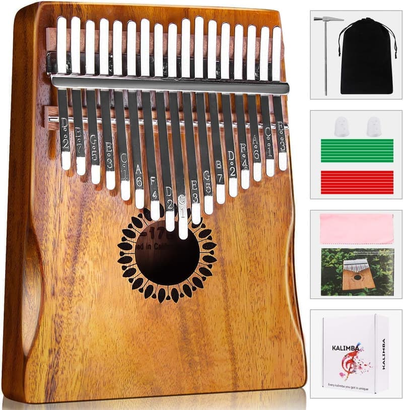 17-Key Portable Kalimba Finger Piano for Kids and Adults