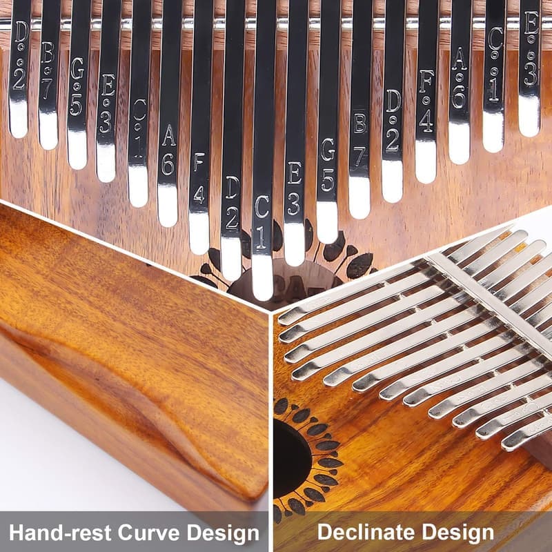 17-Key Portable Kalimba Finger Piano for Kids and Adults