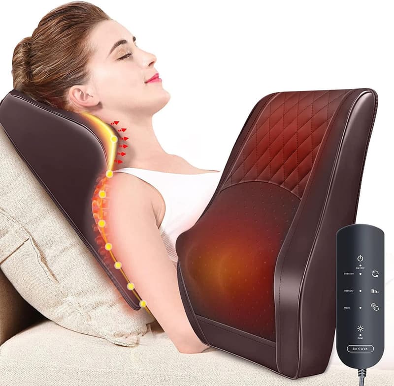 Shiatsu Back and Neck Massager with Heat – Perfect Holiday Gift