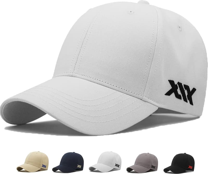 XXL Adjustable Baseball Cap with Large Embroidery for Men