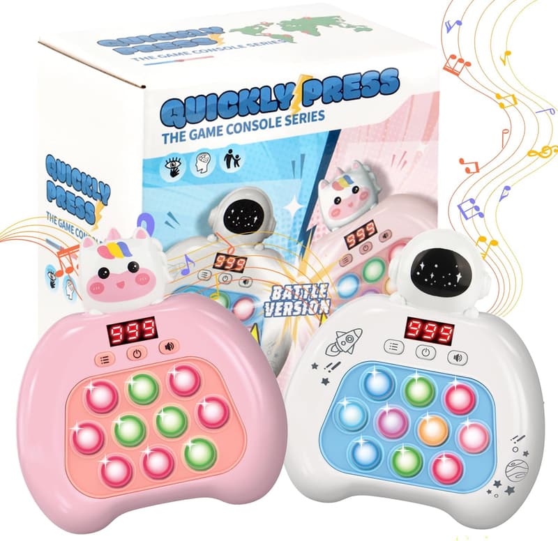 LED Handheld Fidget Game - Push Pop Sensory Toy for Kids